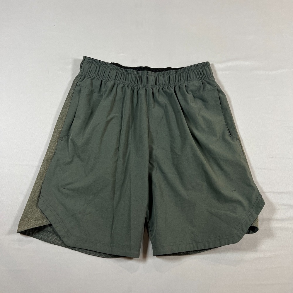 Adidas Climalite Shorts Mens M Olive Green Elastic Waistband Football Training